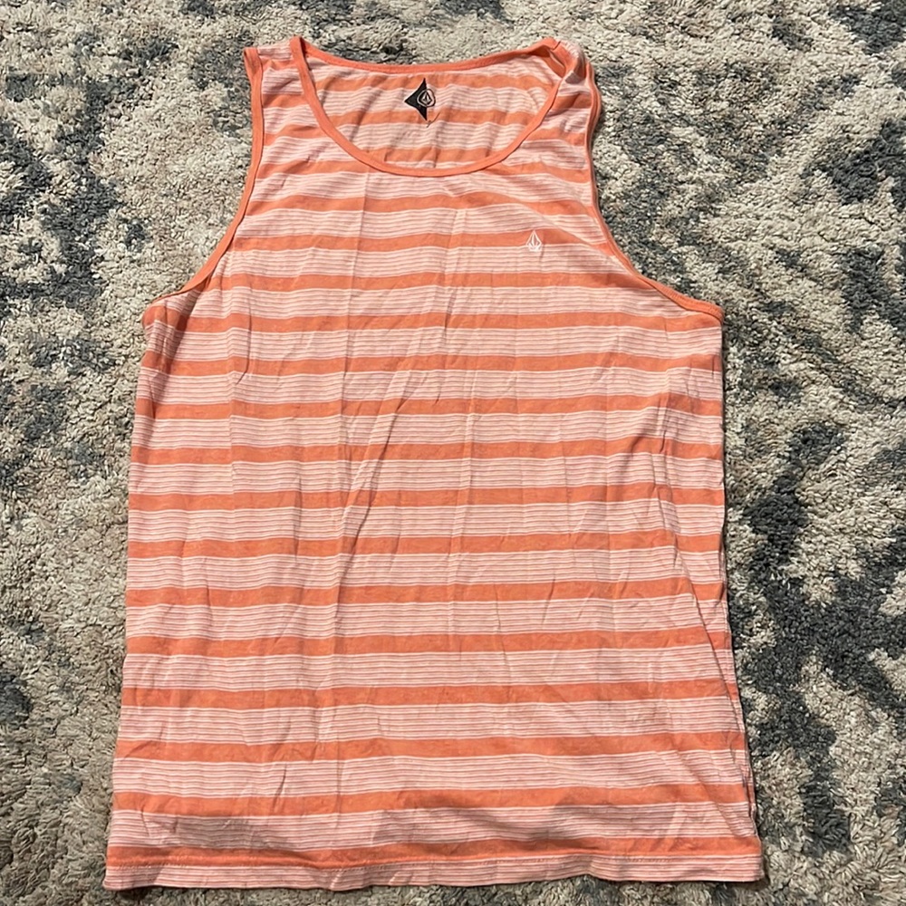 Men’s Volcom, tank top size, large, orange